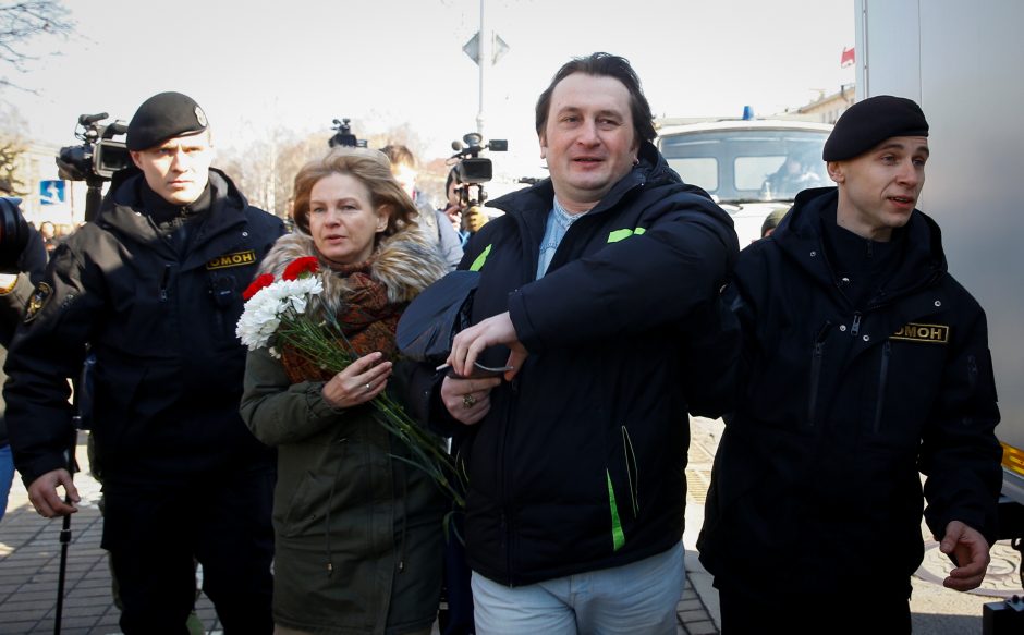 Prieš „Laisvės dienos“ maršą Baltarusijoje suimta dešimtys opozicionierių