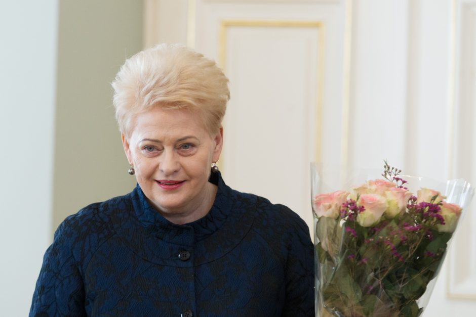 Sveikinimai: prezidentė D. Grybauskaitė šiandien švenčia gimtadienį