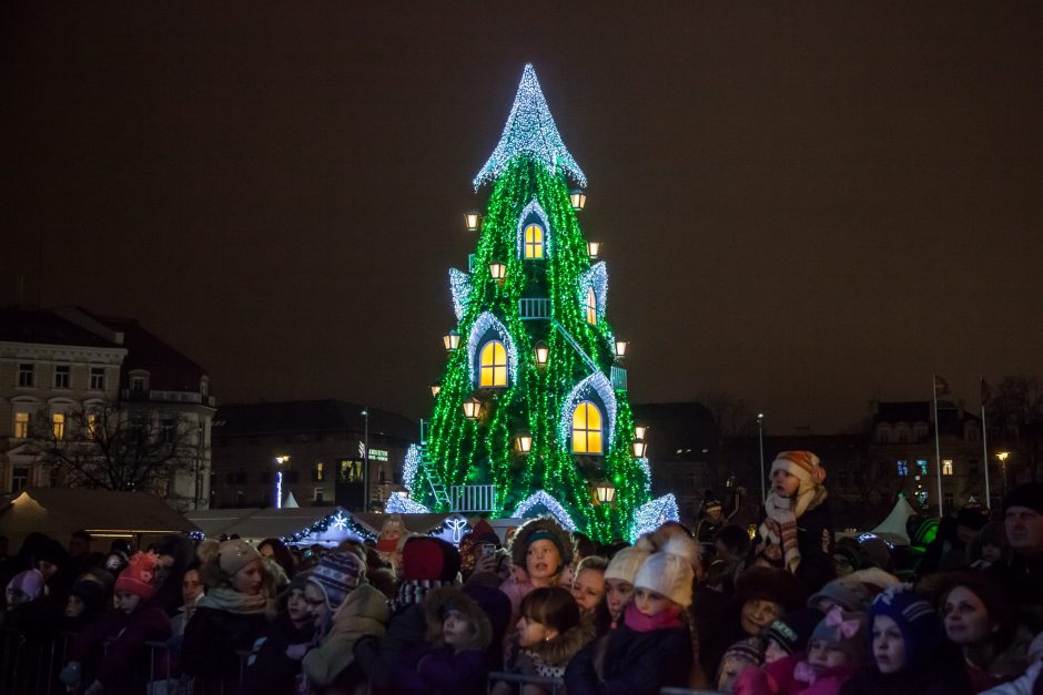 Šeštadienį Vilnius įžiebs pagrindinę Kalėdų eglę