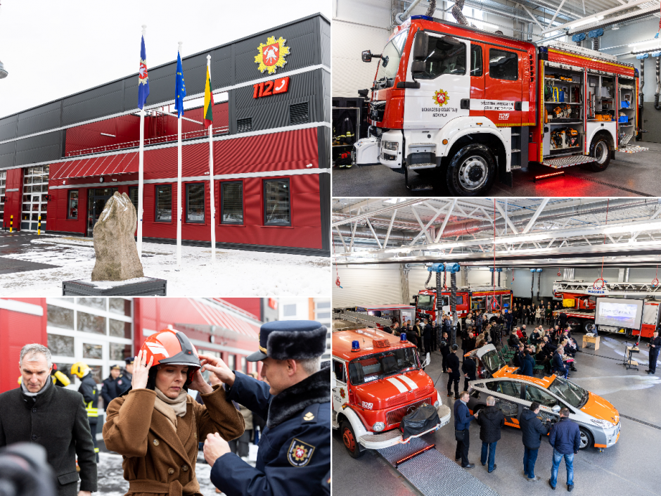 Vilniuje už 3 mln. eurų rekonstruota ugniagesių gelbėtojų stotis