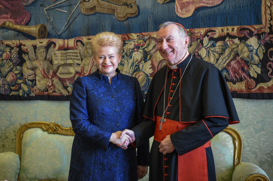 Prezidentė Vatikane susitiko su popiežiumi
