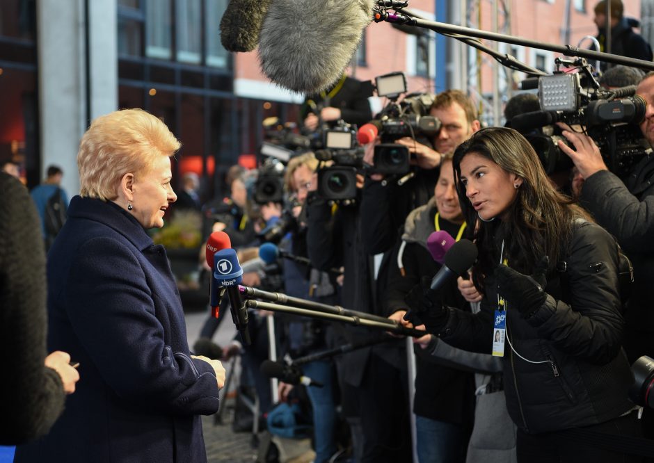 D. Grybauskaitę nustebino klausimas apie pažeidžiamas lietuvių teises