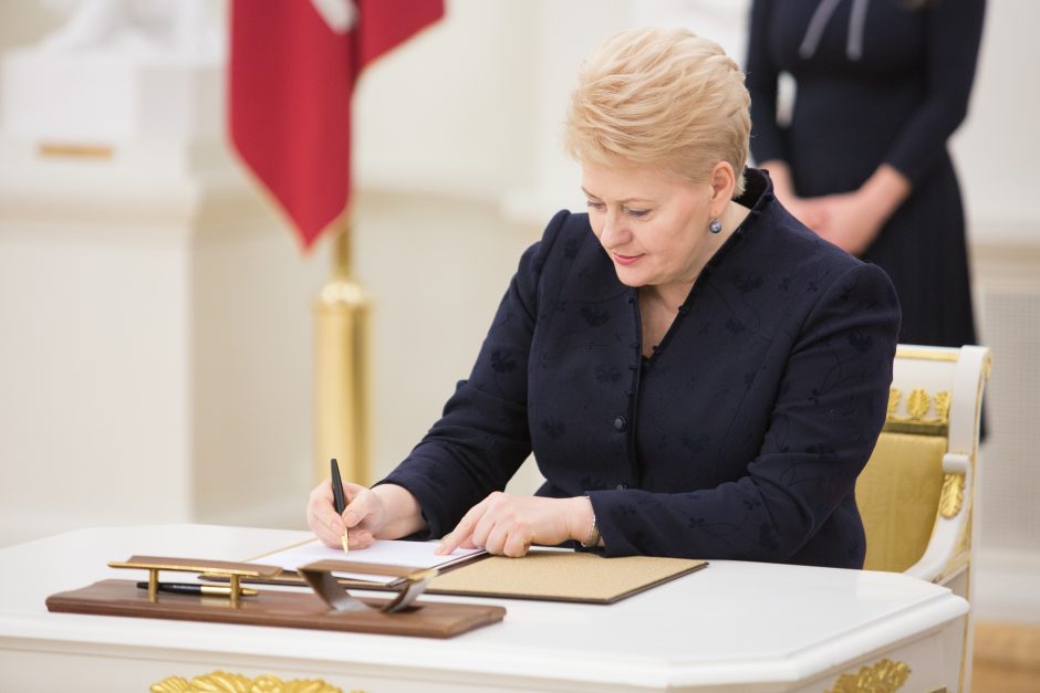 D. Grybauskaitė pasirašė Magnickio įstatymą