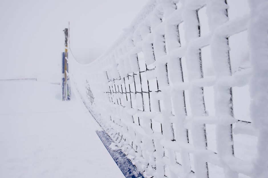Sniego tinklininkes Italijoje sustabdė žiema