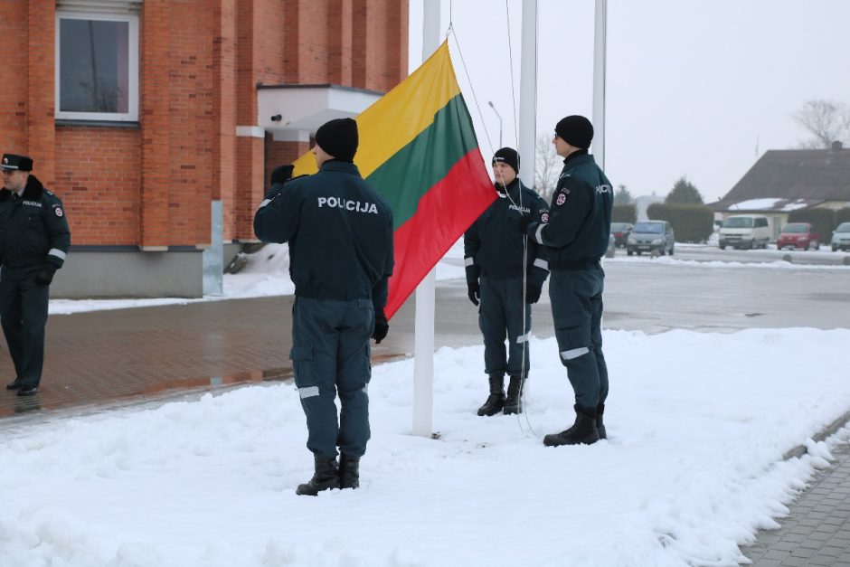 Policijos mokykloje – iškilmingas Nepriklausomybės atkūrimo minėjimas