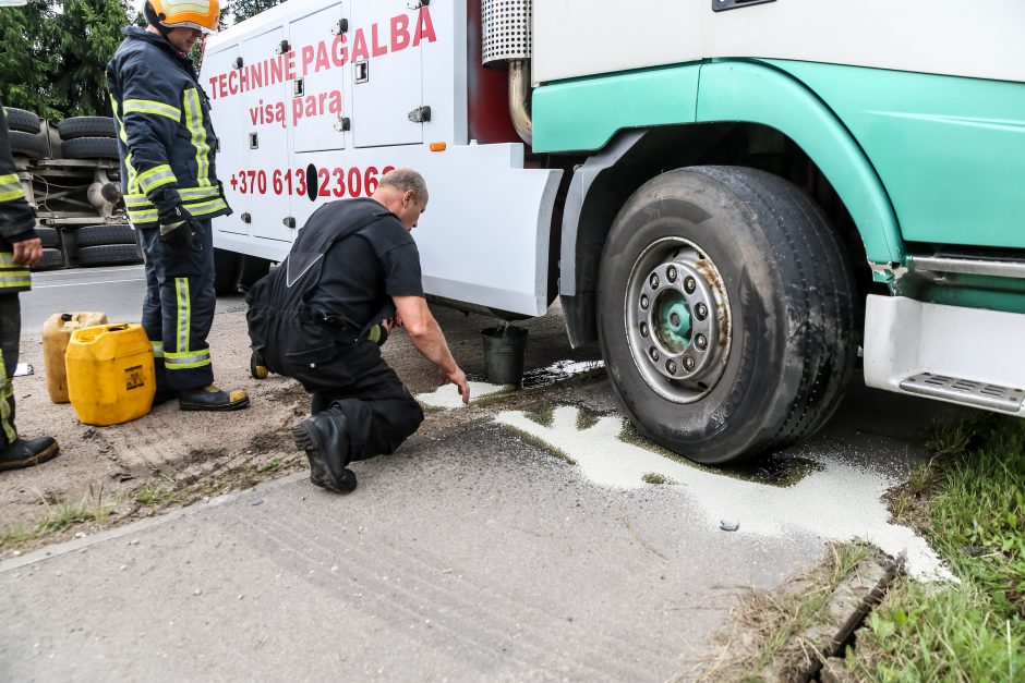 Lapėse apsivertė specialusis 