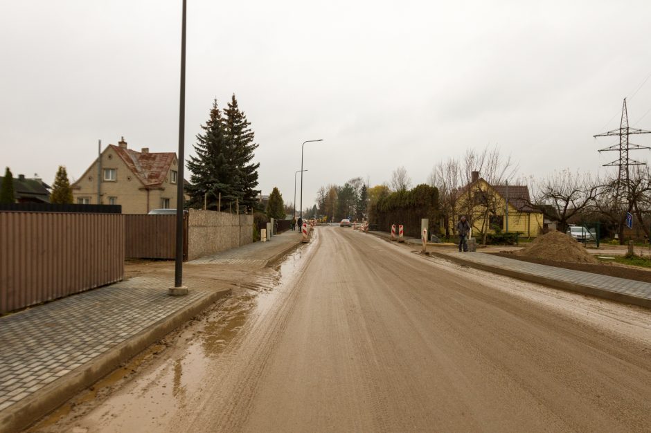Apie rekonstruojamą Kalvarijos gatvę: kai kurie suabejoja, ar čia išvis yra kelias