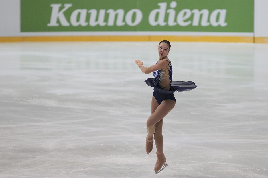 Čiuožėja P. Ramanauskaitė „Amber Cup“ varžybose užėmė devintąją vietą