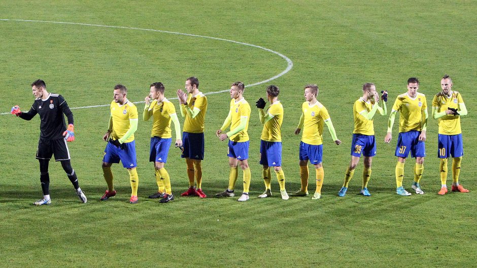 „Sūduvos“ futbolininkai sutriuškino „Atlantą“ ir apgynė Lietuvos čempionų titulą