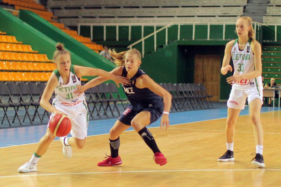 Jaunosios Lietuvos krepšininkės pralaimėjo Prancūzijos rinktinei