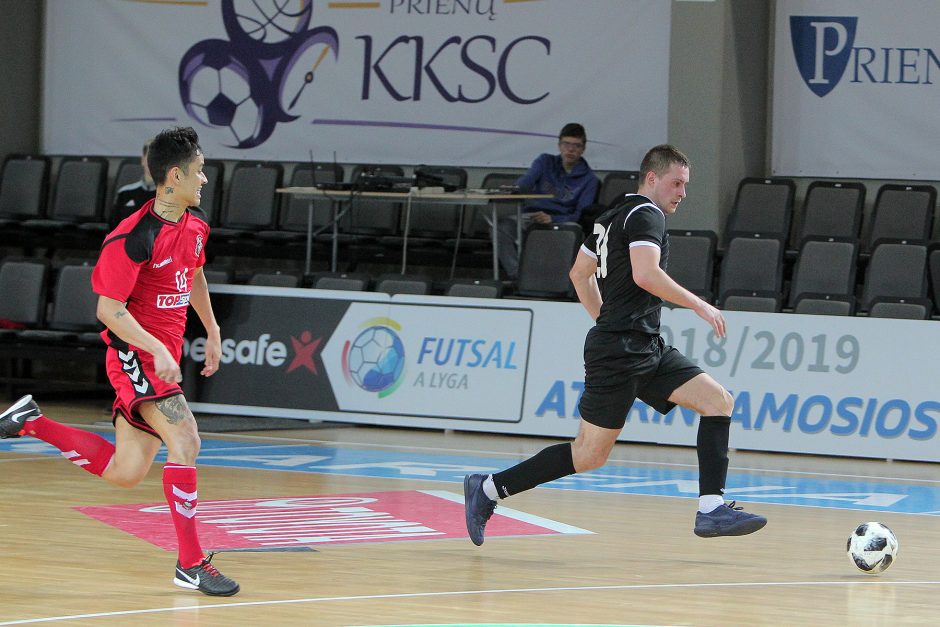 Futsalo A lyga: „Vytis“ – „Turbotransfers“ 0:1, 5:0