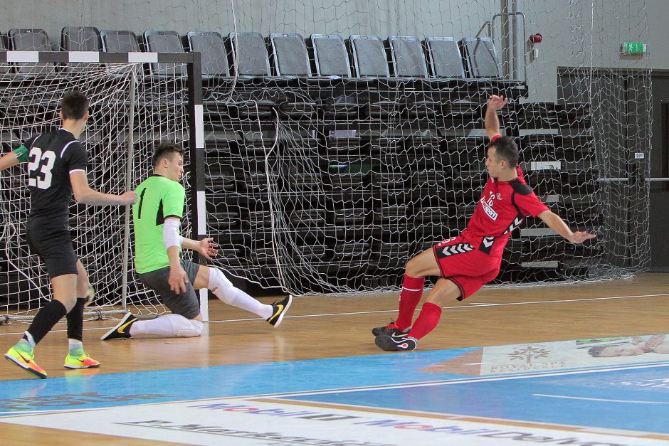 Futsalo A lyga: „Vytis“ – „Turbotransfers“ 0:1, 5:0
