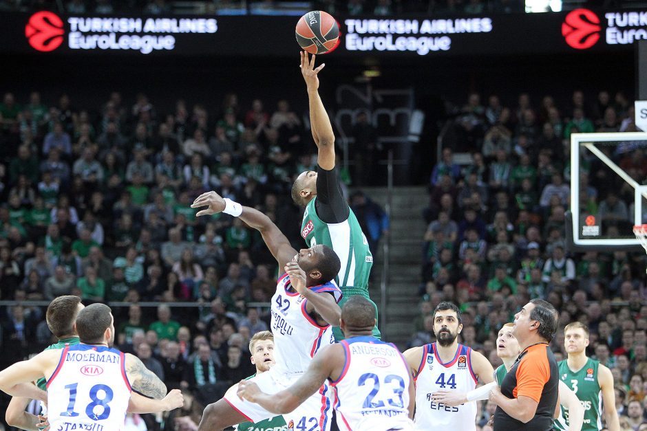 „Žalgiriui“ – „Anadolu Efes“ komandos antausis