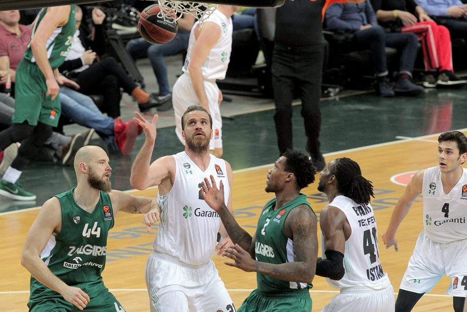 „Žalgiris“ be vargo sudorojo Eurolygos autsaiderius