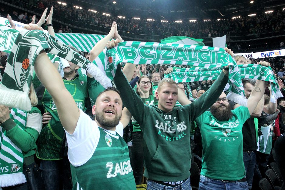 „Žalgiris“ be vargo sudorojo Eurolygos autsaiderius