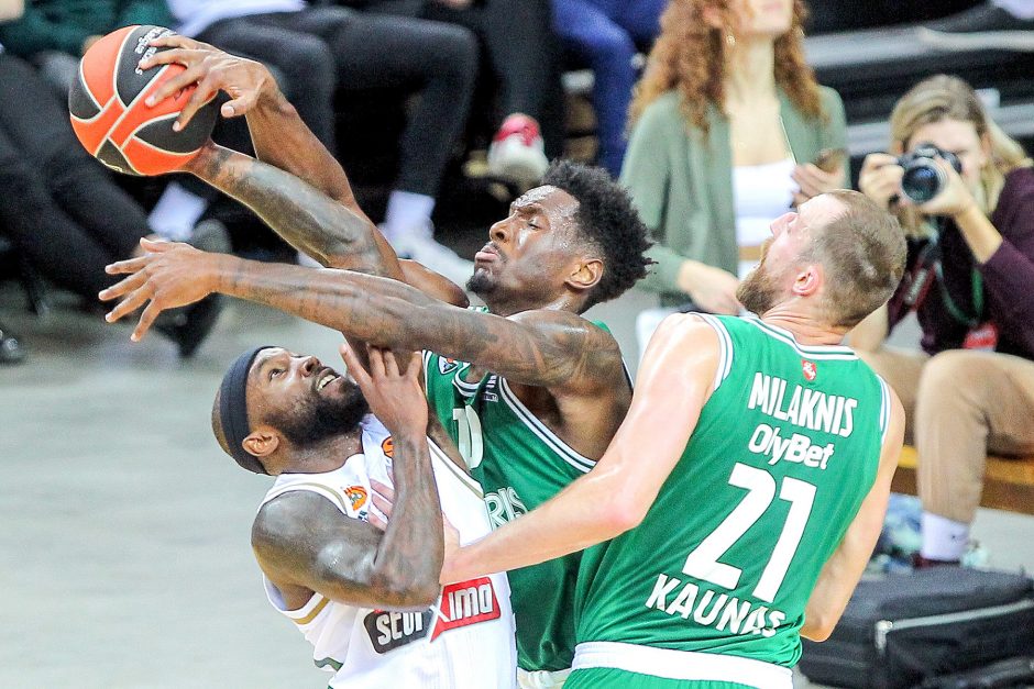 Eurolyga: „Žalgiris“ – „Panathinaikos“ 85:86