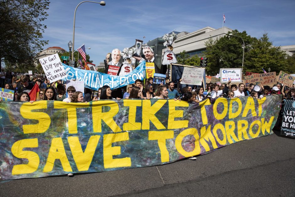 Moksleivių protestai prieš klimato pokyčius