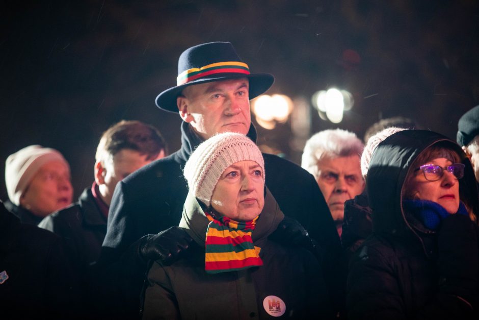 Atminimo laužų uždegimo ceremonija Vilniuje