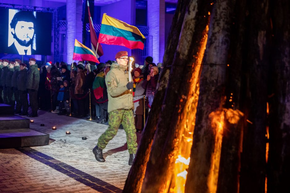 Atminimo laužų uždegimo ceremonija Vilniuje