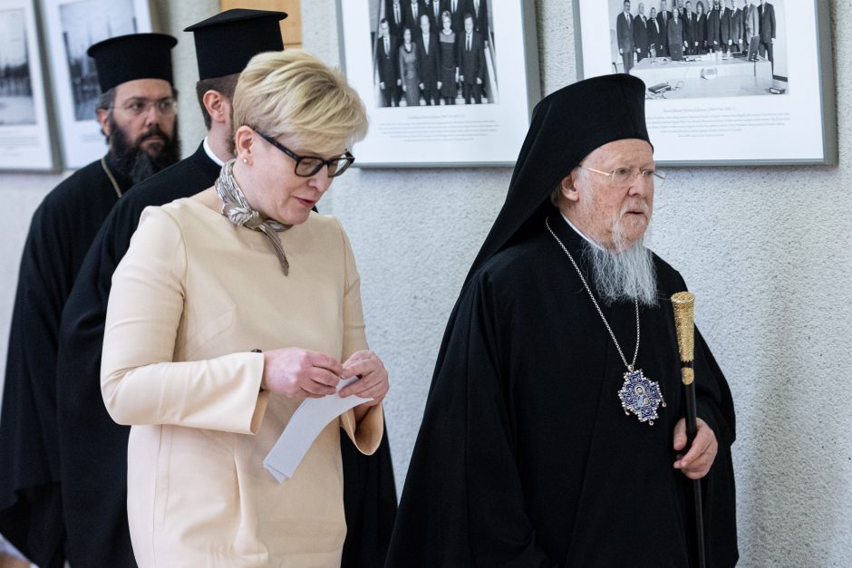 I. Šimonytė susitiko su Konstantinopolio patriarchu Baltramiejumi I