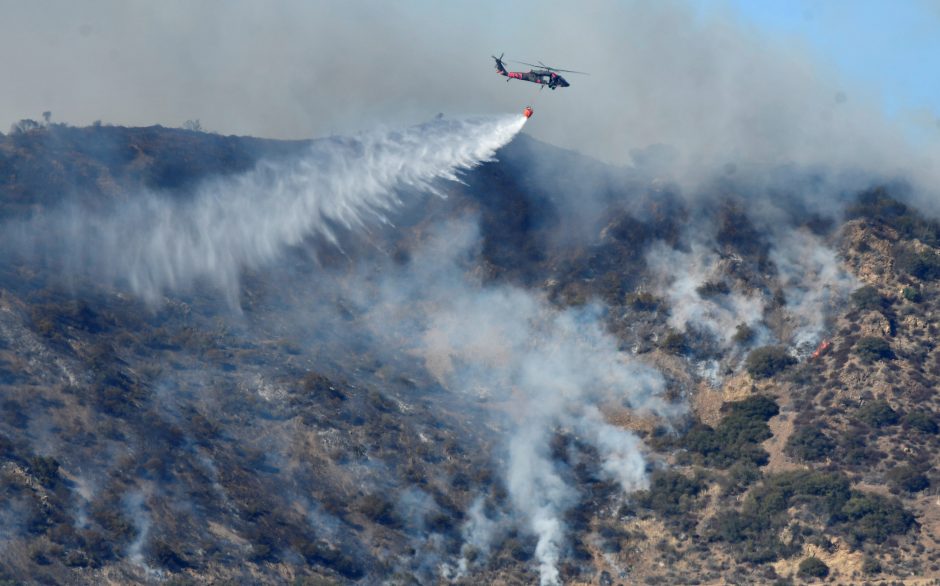 Per didžiulį gaisrą Kalifornijoje žuvo ugniagesys