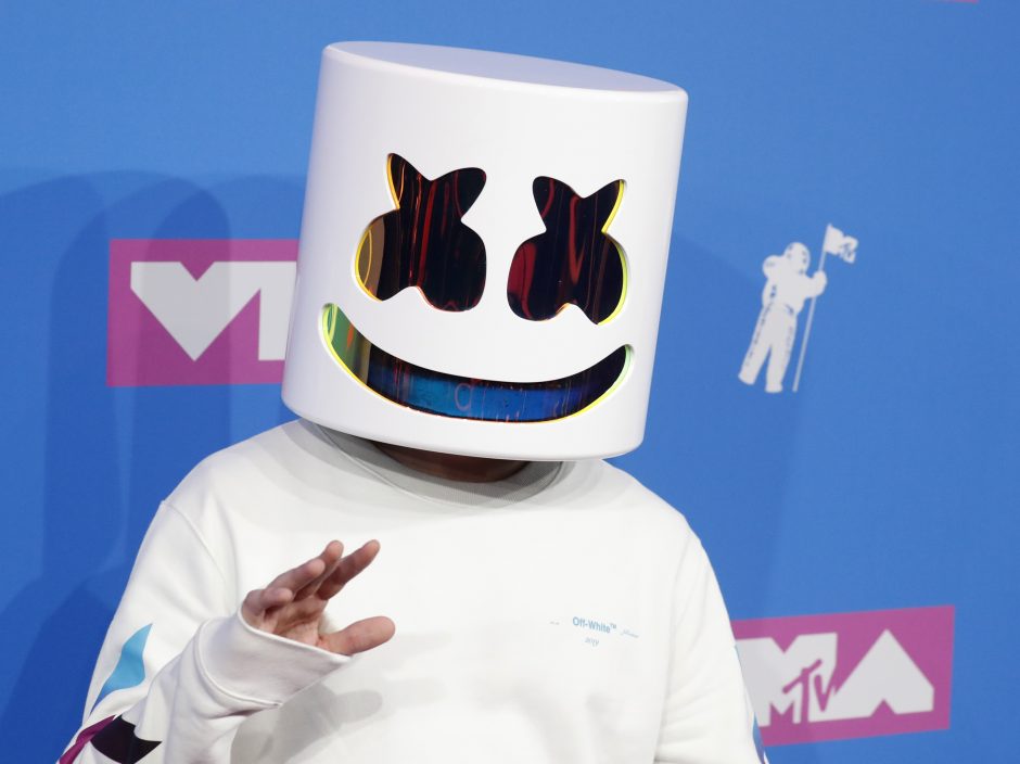 MTV apdovanojimų stilius: rimbai, kaukės, smailios liemenėlės