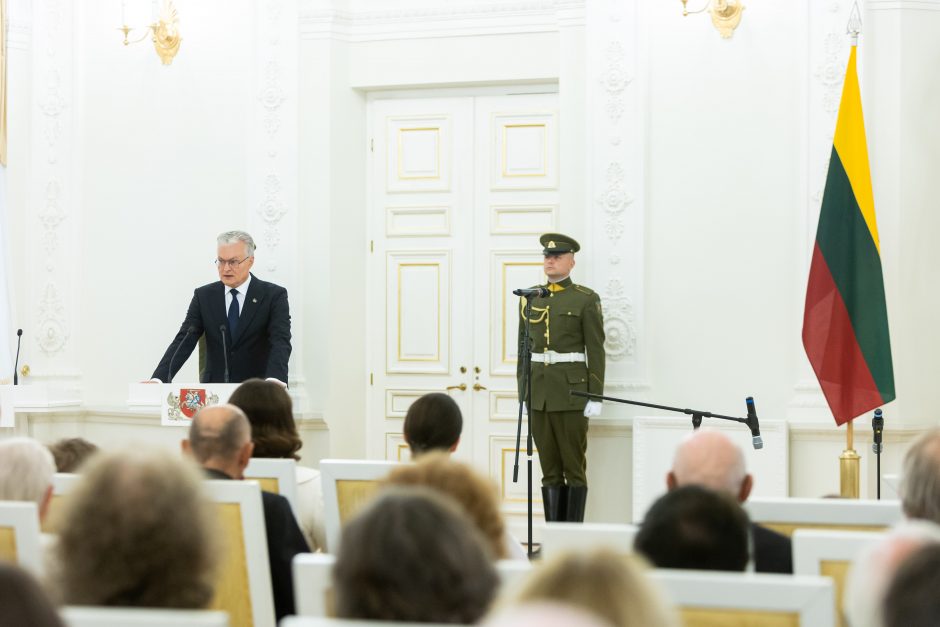 Valstybės apdovanojimų įteikimo ceremonija