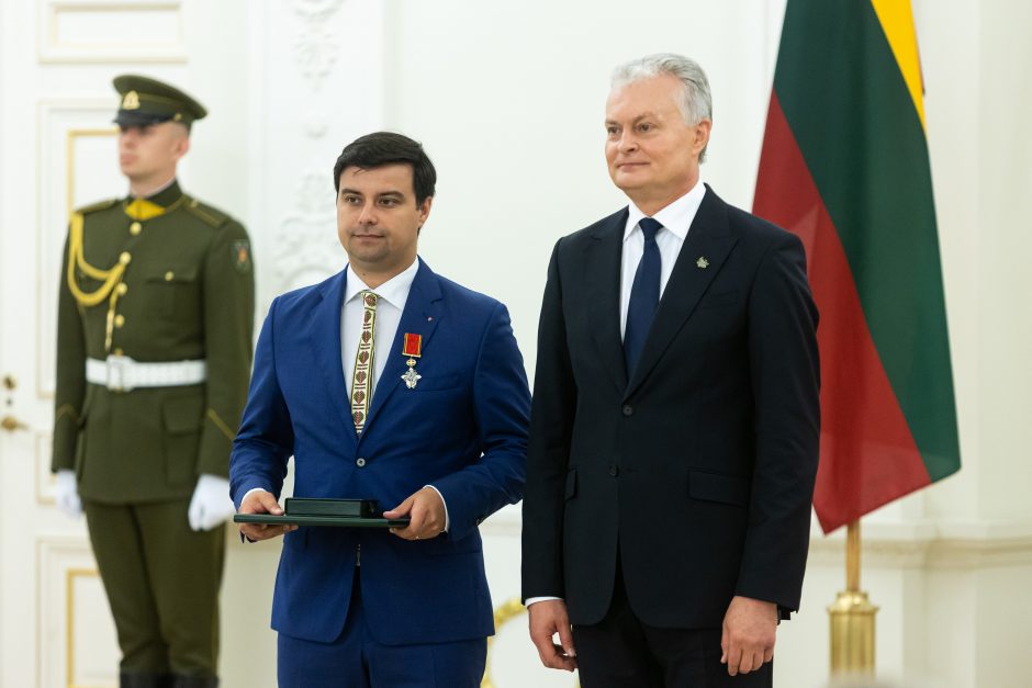 Valstybės apdovanojimų įteikimo ceremonija