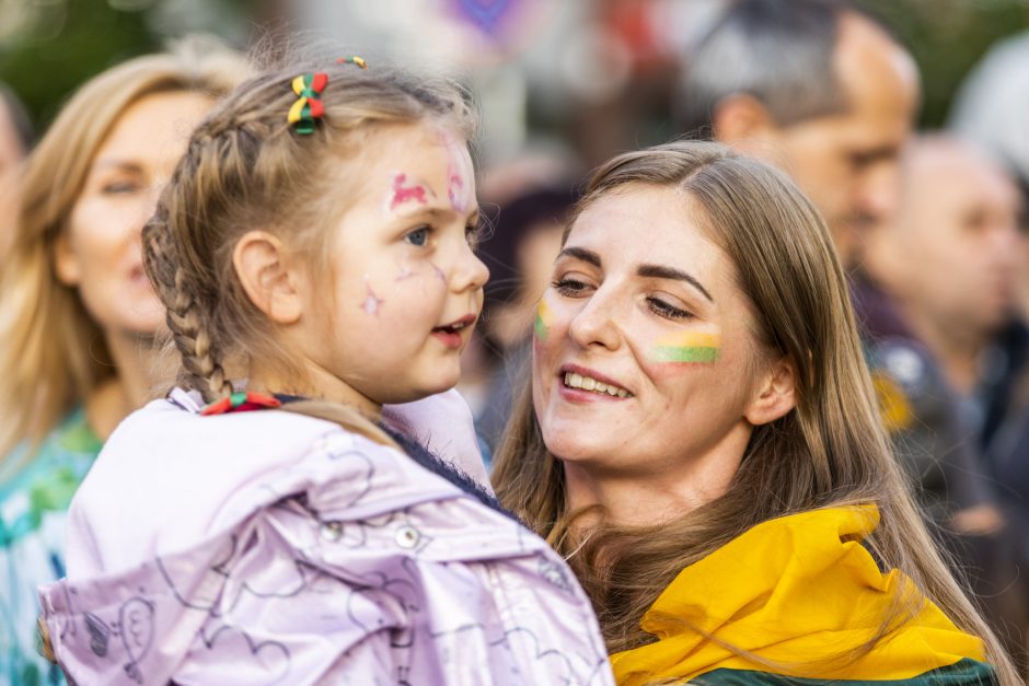 Lietuviai giedojo „Tautišką giesmę“