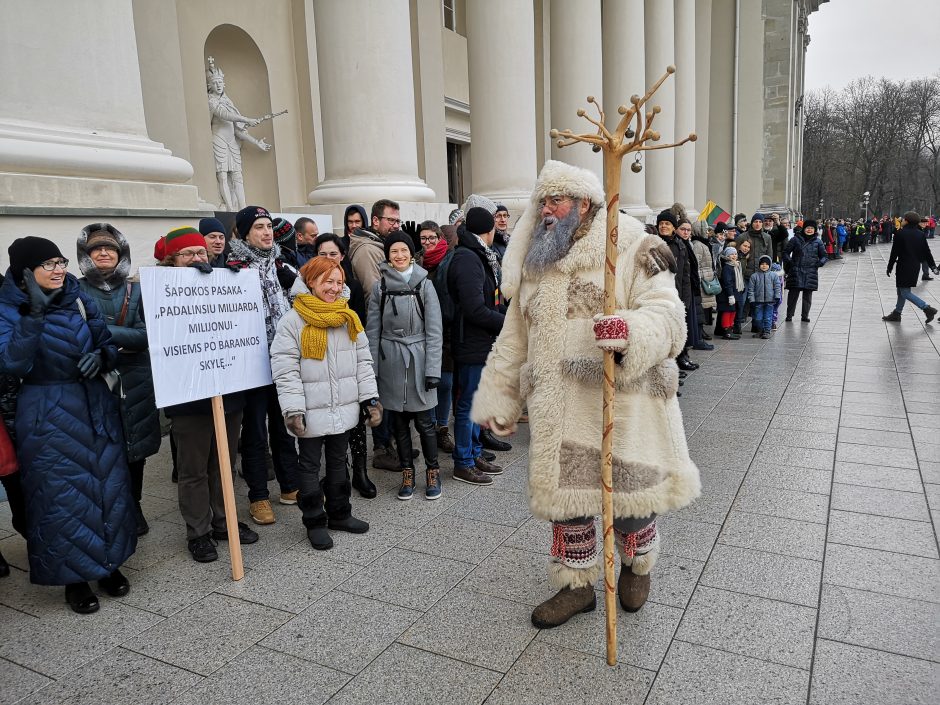 Protestas „Paskutinis skambutis“