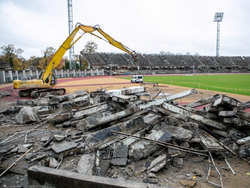 Kauno stadioną tikisi pabaigti per pusantrų metų: sudėtingiausi darbai jau atlikti