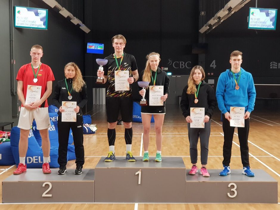 Paaiškėjo naujieji Lietuvos badmintono čempionai