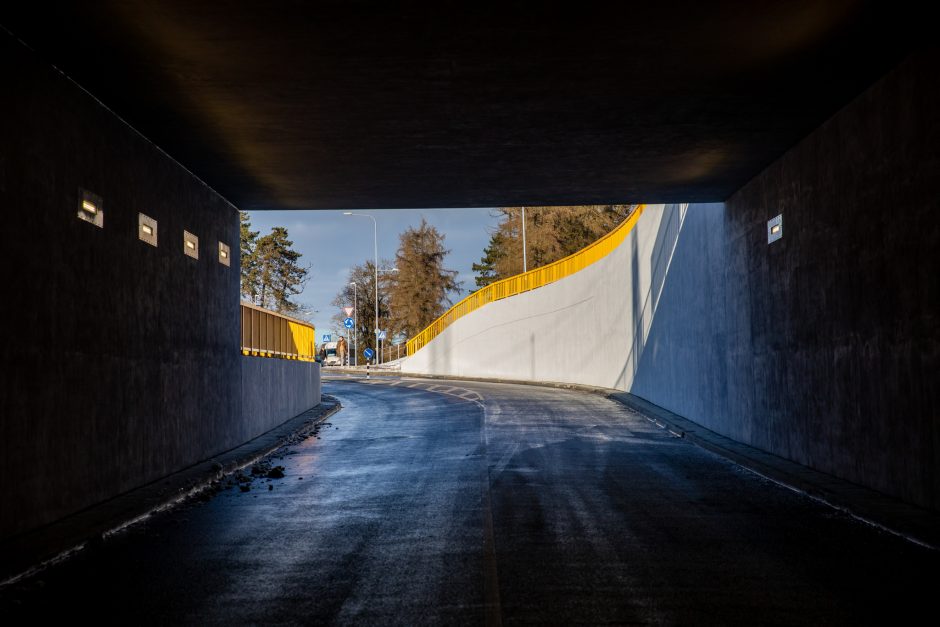 Lentvaryje atidarytas naujas tunelis po geležinkeliu