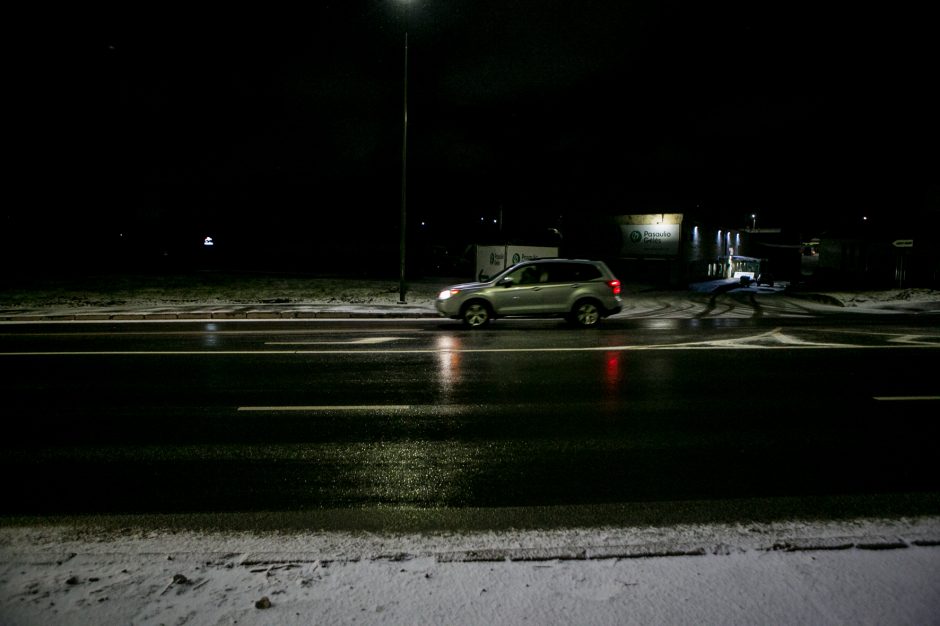 Sudėtingos eismo sąlygos Kaune