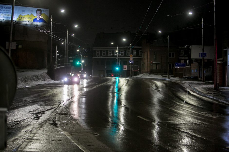 Sudėtingos eismo sąlygos Kaune