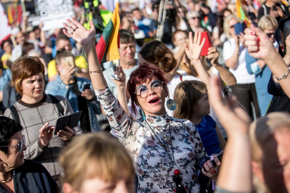 Vilniuje – tūkstantinis protestas: su plakatais „Ne gyvulių pasui“ ir „Dž. Sorošą lauk iš Lietuvos“