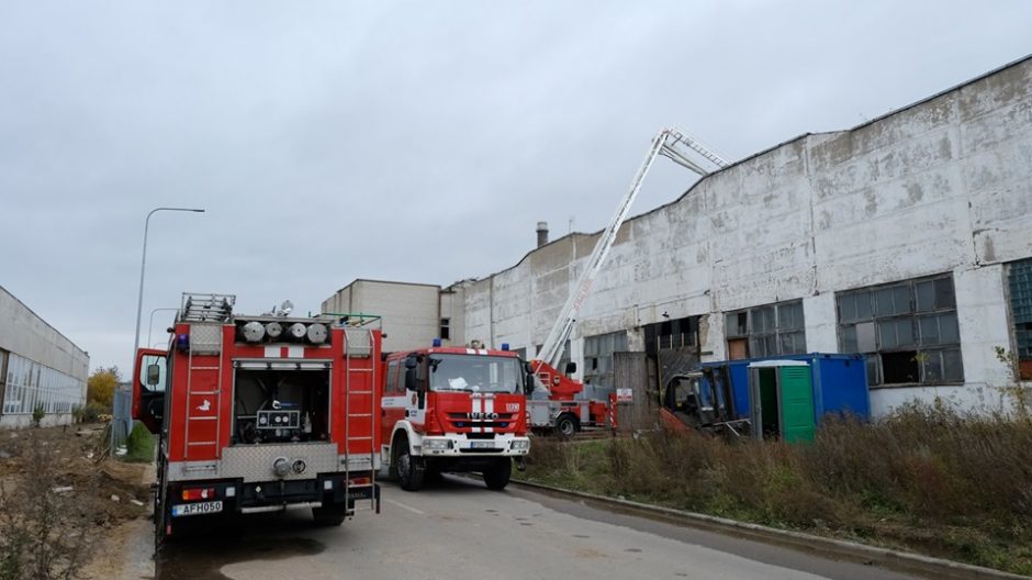 Ekstremali padėtis dėl gaisro gamykloje paskelbta ir Alytaus rajone