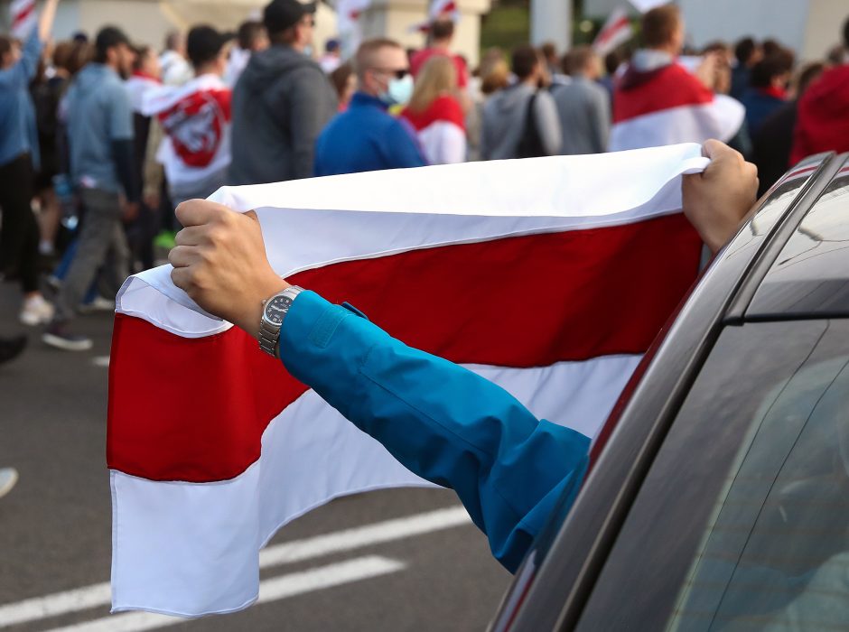 Rusijos užsienio žvalgyba: JAV vaidina svarbų vaidmenį Baltarusijos protestuose