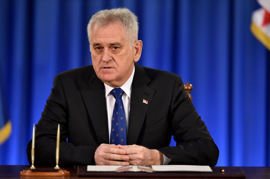 Serbijos prezidentas paleido parlamentą ir paskelbė pirmalaikius rinkimus