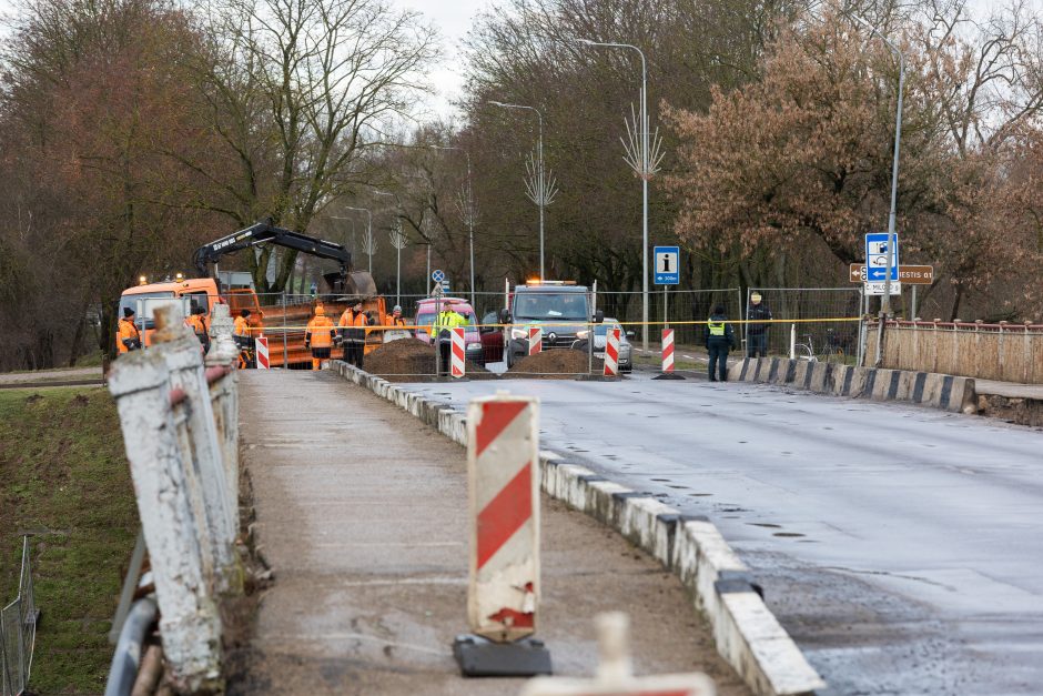 Kėdainiuose įgriuvo tiltas