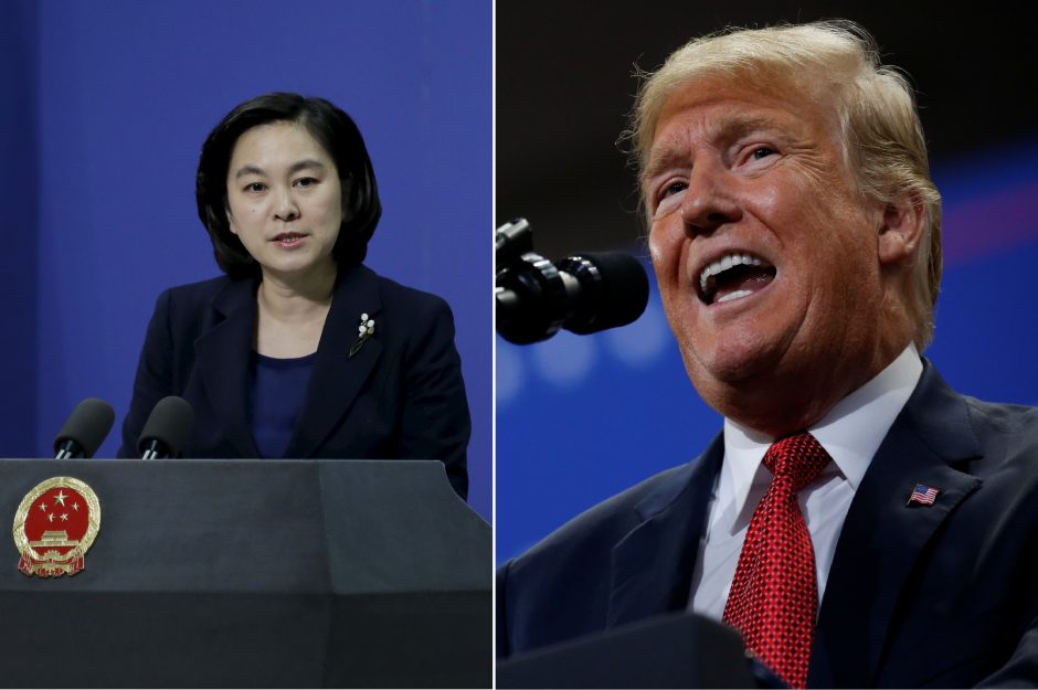 Kinija neigia „absurdiškus“ JAV kaltinimus dėl kišimosi į rinkimus