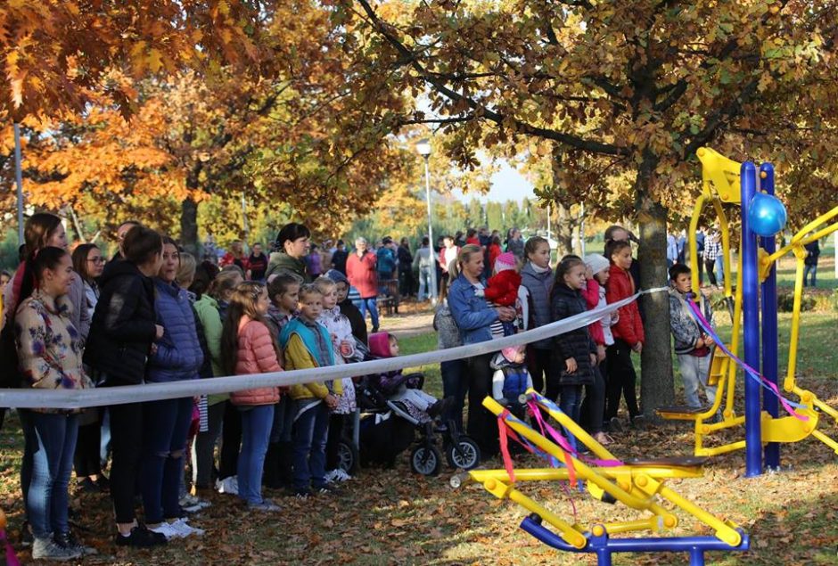 Pakaunės gyventojams – puikios žinios: Mastaičių parke atsirado sveikatingumo zona