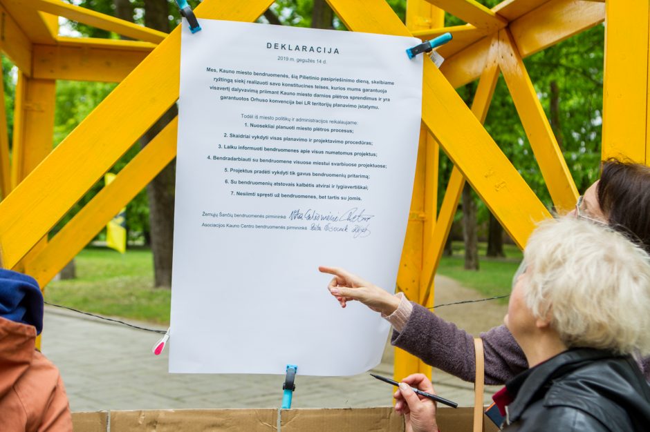 Bendruomenių pilietinio nepasitenkinimo akcija Kaune