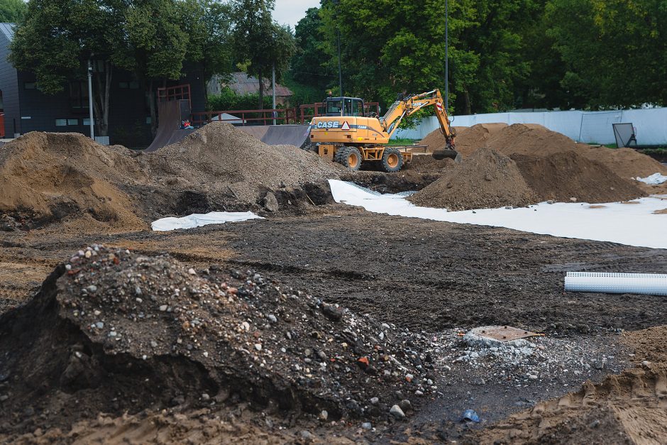 Žvilgsnis į rekonstruojamą Santakos parką: kokį vaizdą išvys popiežius?