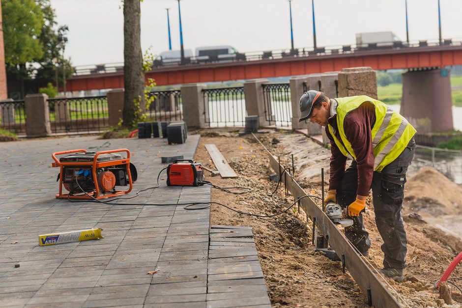 Žvilgsnis į rekonstruojamą Santakos parką: kokį vaizdą išvys popiežius?