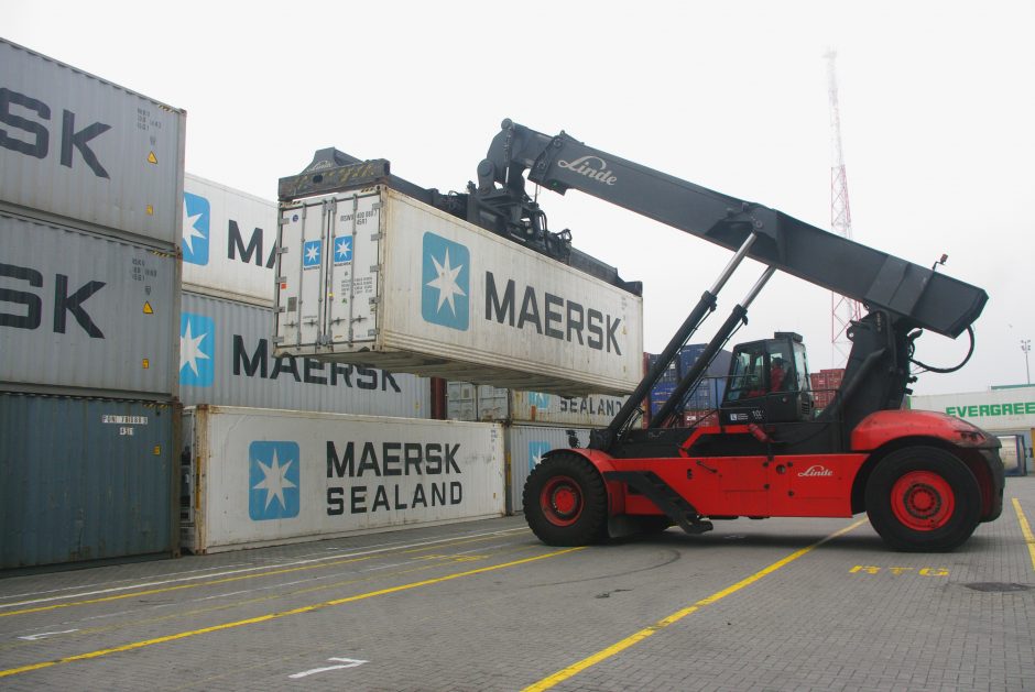 Kliūtys konteineriams Klaipėdos uoste – maži gyliai 