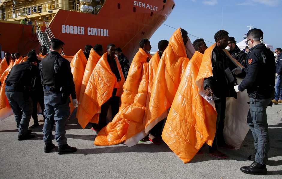 Prie Libijos krantų buvo išgelbėta 2400 migrantų, 14 – žuvo