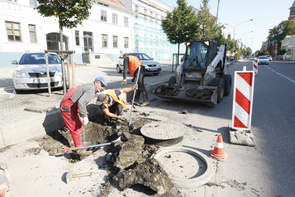 Liepų gatvės dalyje – remontas