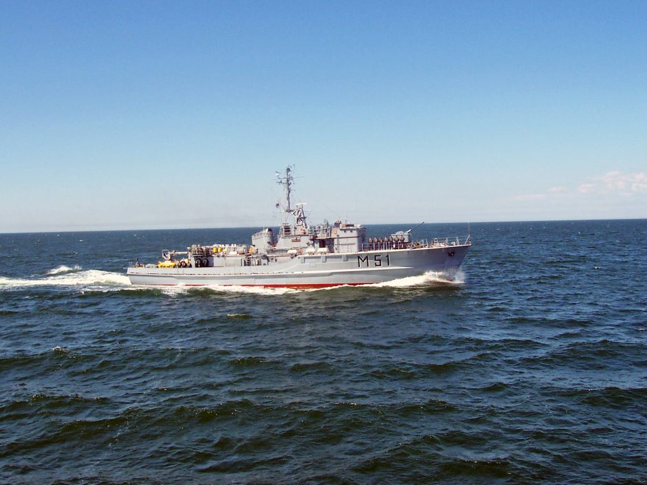 Baltijos jūroje – Lietuvos, Latvijos ir Vokietijos karinių laivų pratybos