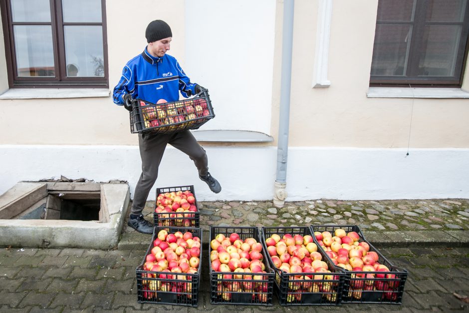 Ūkininkai Kauno kunigų seminarijai dovanojo žemės ūkio gėrybių